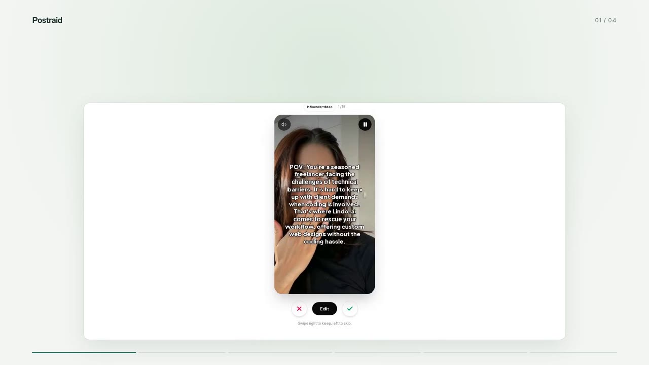 Desktop view of the Postraid product demo